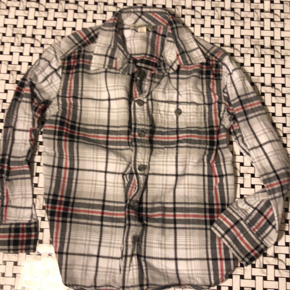 Button up Cherokee plaid shirt